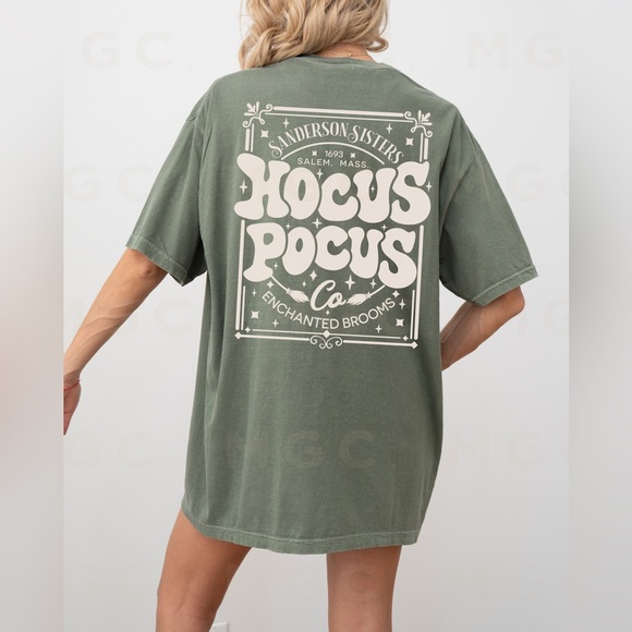 Comfort Colors Hocus Pocus Enchanted Brooms Tee - Picture 5 of 10